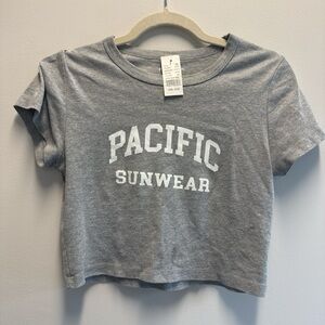 Pacific Sunwear Heather Gray Crop Top